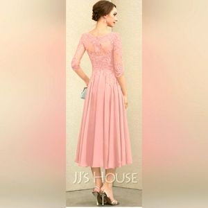 JJs House Dress size 8 dusty pink